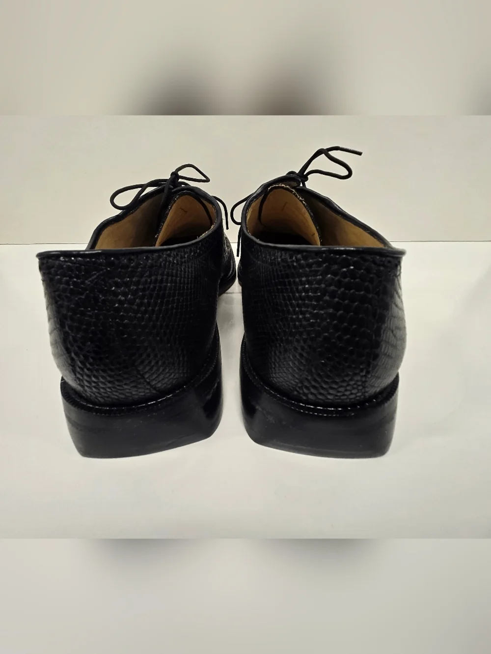 Belvedere Studio Genuine OSTRICH  Oxford Lace Up Shoes‎ SZ 10.5